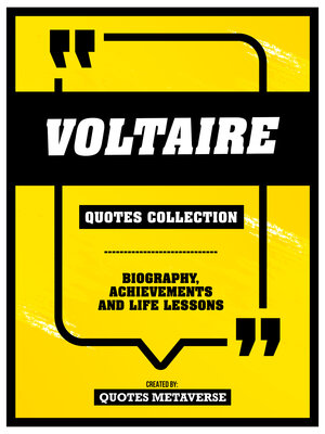cover image of Voltaire--Quotes Collection